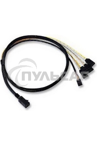 Кабель ACD-SFF8643-SATASB-10M, INT SFF8643-to-4*SATA+SB (MiniSAS HD -to- 4*SATA+SideBand internal cable) 100см