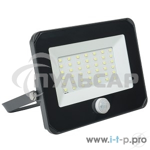 Прожектор Iek LPDO602-50-65-K02 СДО 06-50Д светодиодный черный с датчиком движения IP54 6500K