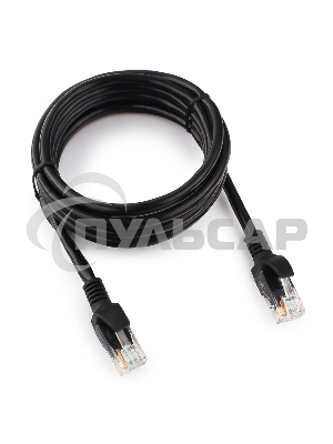 Патч-корд UTP Cablexpert кат.5e, 2м, литой, многожильный черный