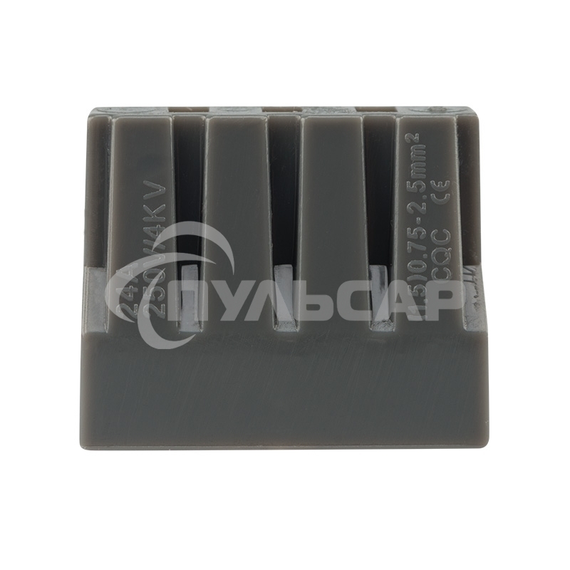 Экспресс-клемма с пастой, 8-проводная до 2,5 мм², серая (50 шт./уп.) (773-308) Rexant