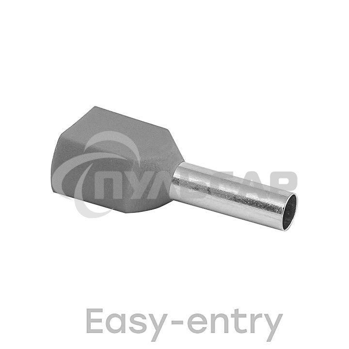 Наконечник штыревой втулочный изол. НШвИ(2) 4-12 (уп.50шт) EKF nhvi2-4.0-12