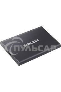 Внешний SSD Samsung T7, 2TB, USB 3.2 Gen 2 Type-C, R/W 1050/1000, титан
