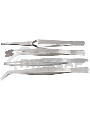 Набор пинцетов из нержавеющей стали, 4 шт. Sparta