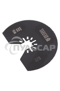 Насадка для МФИ отрезная полукруг., HSS, по металлу и дереву, 80 х 1,2 мм, мелкий зуб Denzel