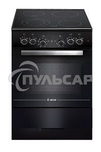 Плита электрическая Gefest ЭП Н Д 6560-03 0057 черный, конфорок 4 электрических, духовка 55 л, 60 см x 85 см x 60 см