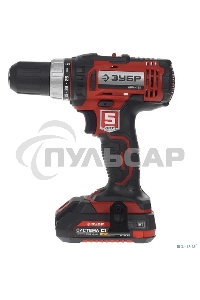 Дрель-шуруповерт ЗУБР ДШЛ-185-22, Аккумуляторная, 18В, 2 АКБ, Кейс