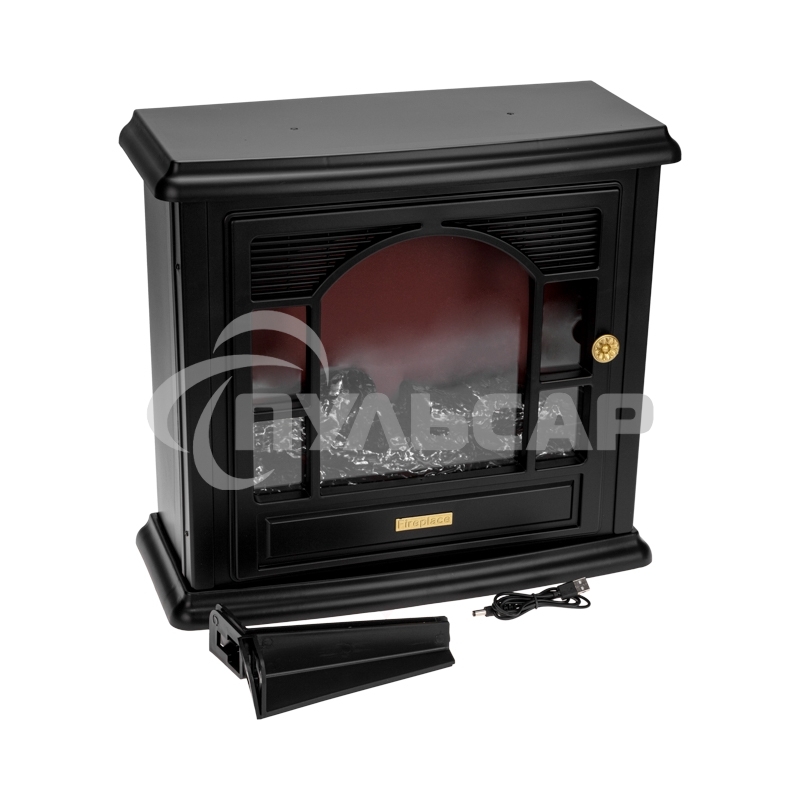 Светодиодный камин Neon-night Гранд Шале с эффектом живого огня 45х18х56см, работает от батареек 3хС (в комплект не входят) или от USB (в комплекте), черный