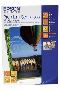 Бумага Epson C13S041765 10x15, 50л, 251г/м2 Полуглянцевая высококачественная