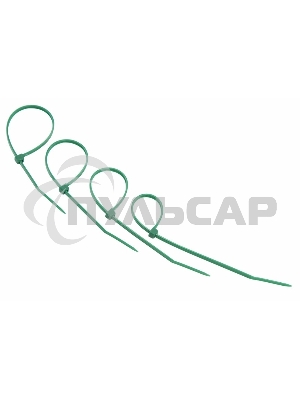 Хомут-стяжкa нeйлонoвая Rexant 150x2,5 мм, зеленая, упаковка 25 шт.