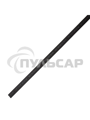 Трубка термоусадочная двустенная клеевая 24/6 (4:1) 1м черный Rexant 23-2406