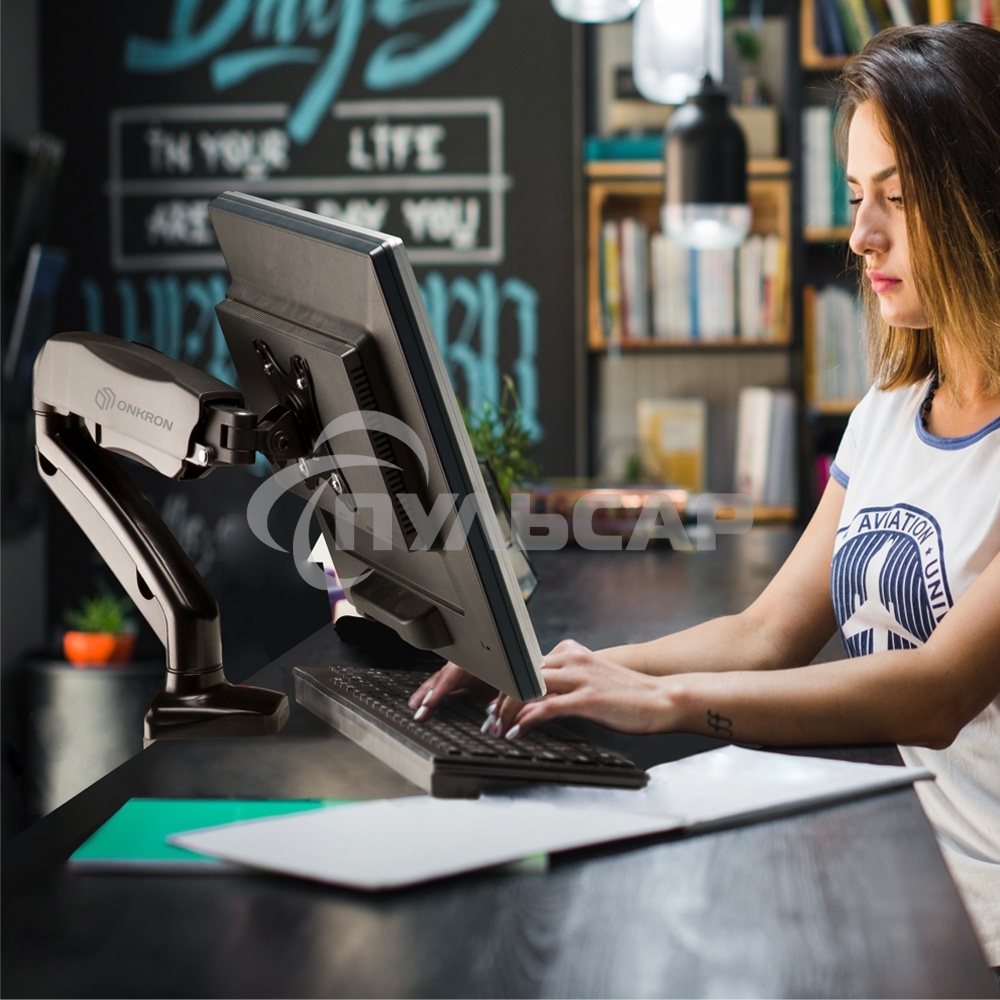 Кронштейн (держатель) ONKRON G80 для монитора 13