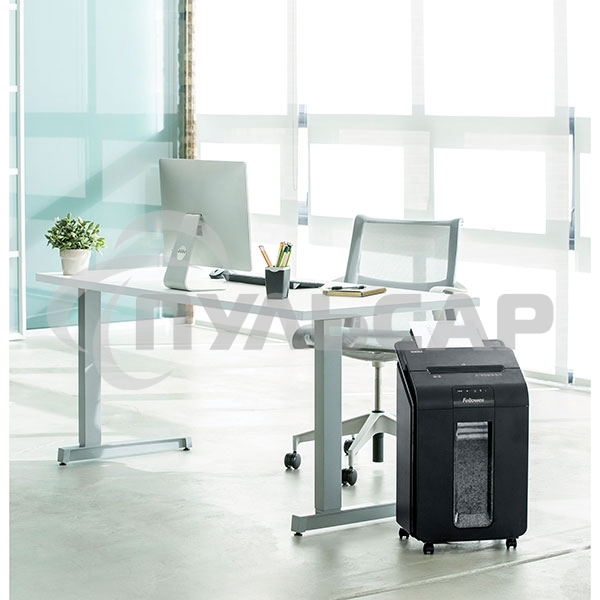 Шредер Fellowes AutoMax 100M (секр.P-4)/фрагменты/100лист./23лтр./скрепки/скобы/пл.карты