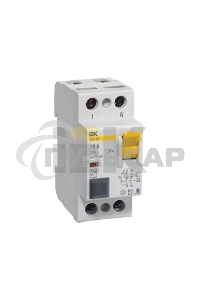 Выключатель дифференциального тока (УЗО) Iek MDV10-2-063-030 ВД1-63 2Р 63А 30мА ИЭК