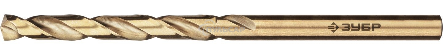 Сверло по металлу ЗУБР КОБАЛЬТ 4.0х75мм, сталь Р6М5, класс А