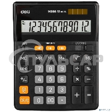 Калькулятор настольный Deli EM888 черный 12-разр.