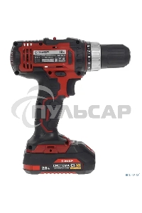 Дрель-шуруповерт ЗУБР ДШЛ-185-22, Аккумуляторная, 18В, 2 АКБ, Кейс