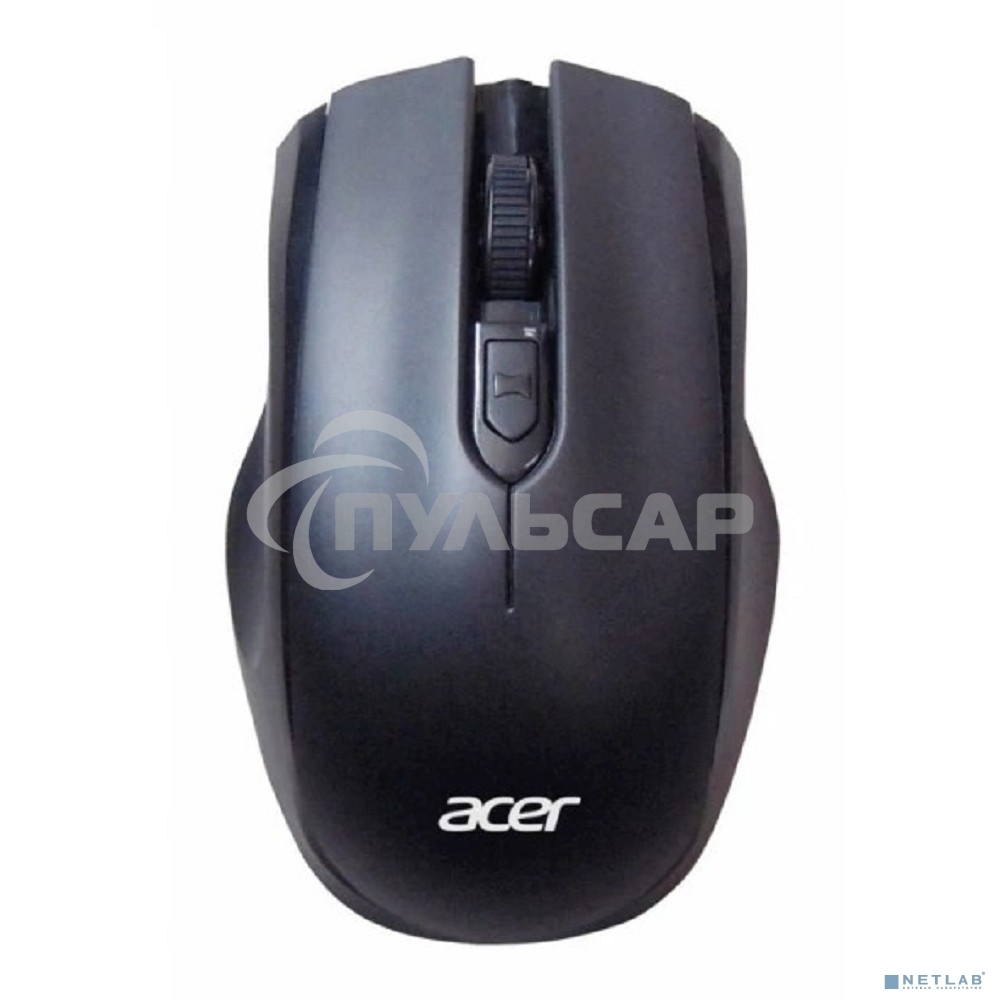 Мышь беспроводная Acer OMR030 черный, 1600 dpi, радиоканал, USB, кнопки - 4