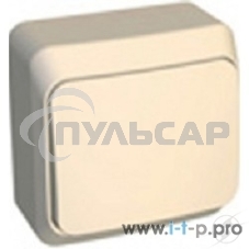 Переключатель 1-кл. ОП Этюд 10А крем. SchE BA10-004K