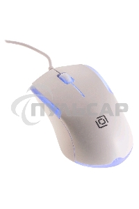 Мышь проводная Oklick 245M белый, 1000 dpi, USB, кнопки - 3