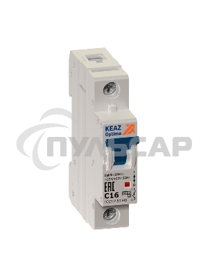 Выключатель автоматический модульный 1п C 6А 6кА OptiDin BM63-1C6-УХЛ3 КЭАЗ 260515