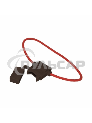 Держатель предохранителя типа стандарт прямоугольный черный Rexant