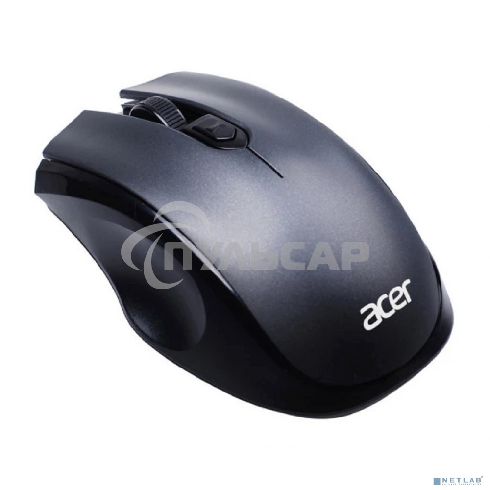 Мышь беспроводная Acer OMR030 черный, 1600 dpi, радиоканал, USB, кнопки - 4