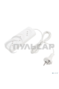Удлинитель PROconnect STANDARD 3 гнезда, 1.5 м, 2х0.75 мм², б/з, белый