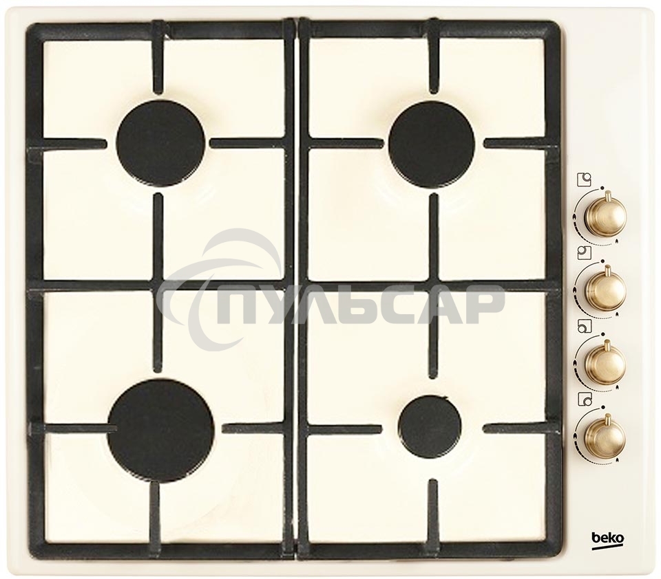 Газовая варочная панель Beko HIZG 64125 CR, Бежевый