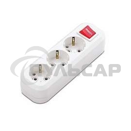 Колодка удлинителя MAKEL MGP211 3 гнезда с заземлением c выключателем