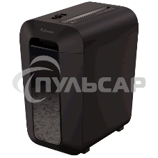 Шредер Fellowes PowerShred LX65 черный (секр.P-4)/перекрестный/10лист./22лтр./скрепки/скобы/пл.карты