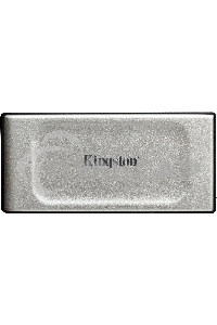 Внешний SSD Kingston XS2000, 2TB, USB 3.2 Gen 2x2 Type-C, R/W 2000/2000, серебристый