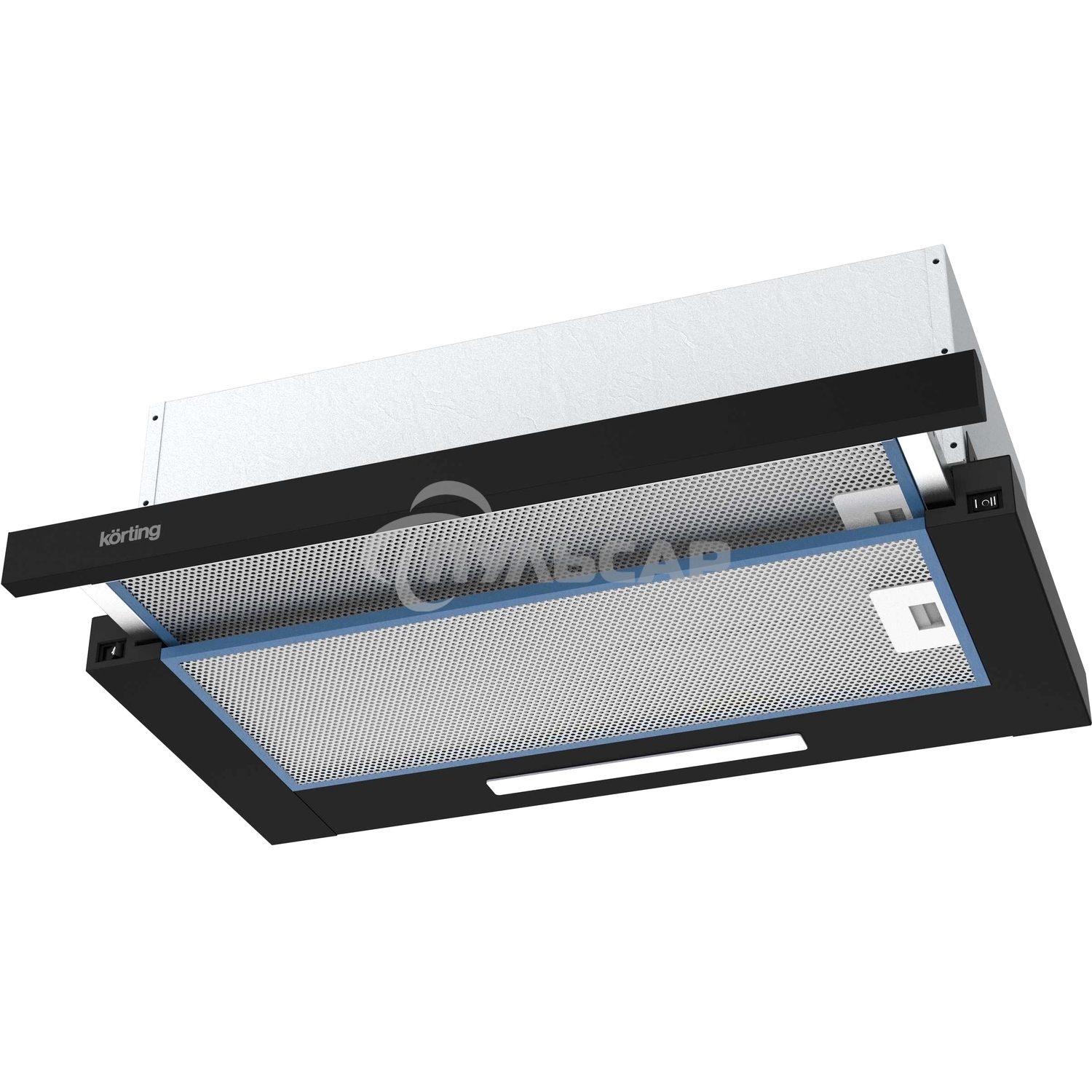 Вытяжка телескопическая Korting KHP 6512 N черный, 59.5 см, 550 куб. м/ч, 54 дБ
