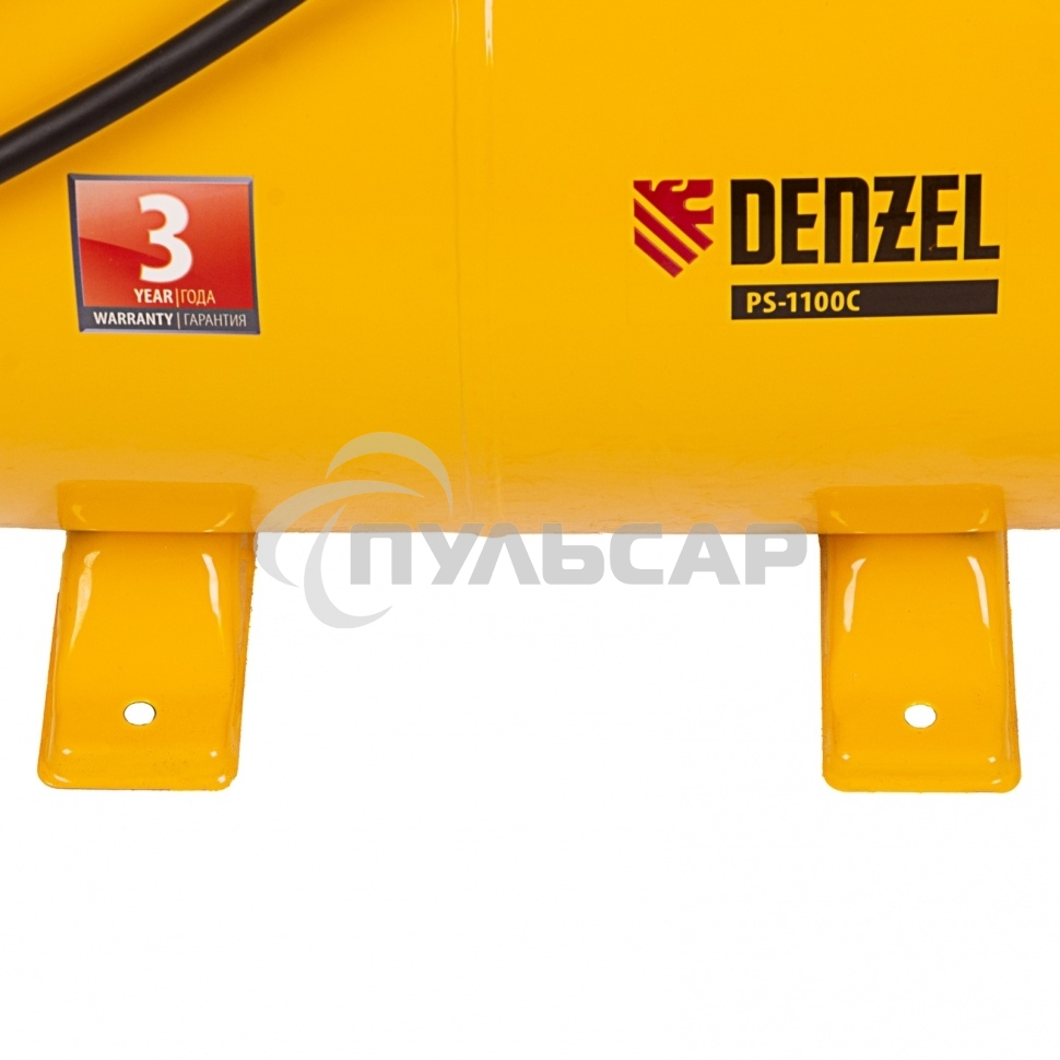 Насосная станция PS1100С, 1100 Вт, 4500 л/ч, ресивер 24 л, подъем 46 м, чугун Denzel