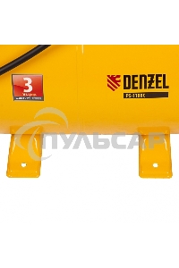 Насосная станция PS1100С, 1100 Вт, 4500 л/ч, ресивер 24 л, подъем 46 м, чугун Denzel