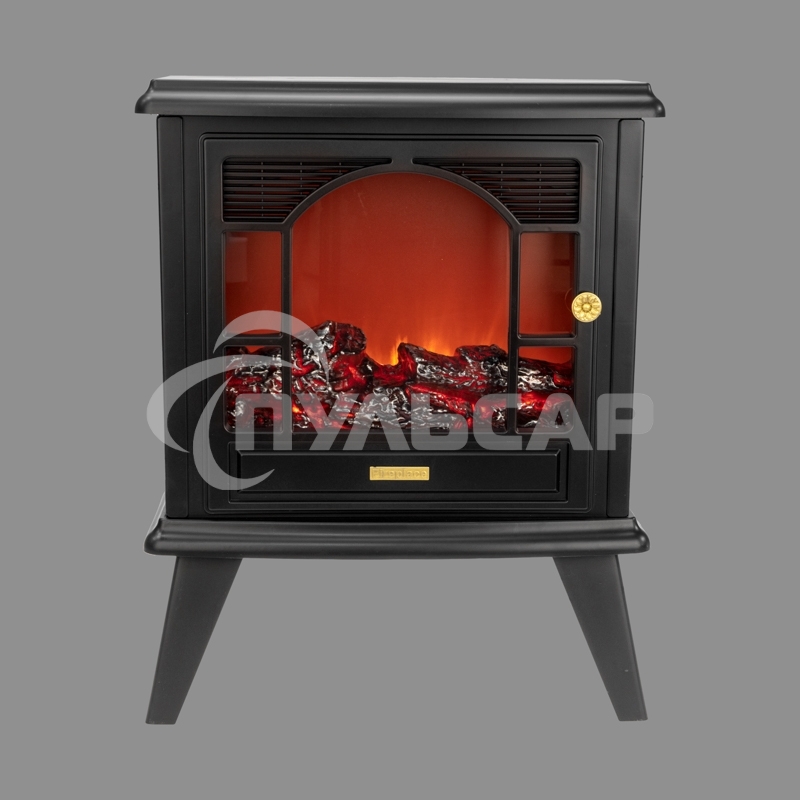 Светодиодный камин Neon-night Гранд Шале с эффектом живого огня 45х18х56см, работает от батареек 3хС (в комплект не входят) или от USB (в комплекте), черный