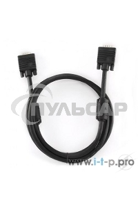 Кабель Gembird/Cablexpert CC-PPVGA-6B,Кабель VGA Premium,15M/15M, 1.8м, тройн.экран, феррит.кольца, черный, пакет