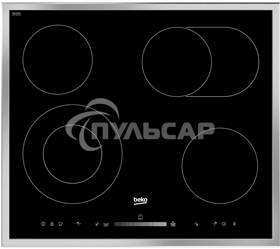 Встраиваемая электрическая варочная поверхность Beko HIC 64503 TX, черный