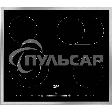 Встраиваемая электрическая варочная поверхность Beko HIC 64503 TX, черный