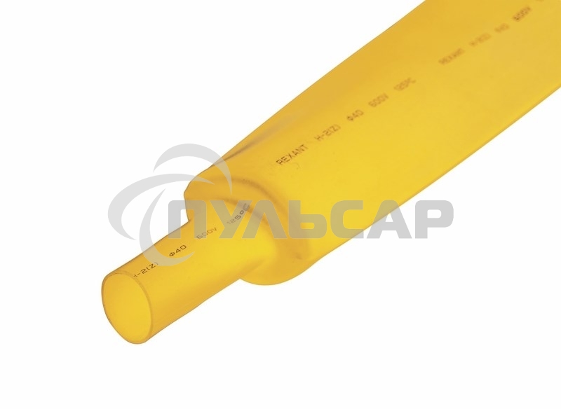 Трубка термоусадочная 30.0/15.0 1м жел. Rexant 23-0002