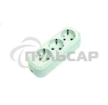 Колодка удлинителя 3 гнезда с заземлением MAKEL MGP131