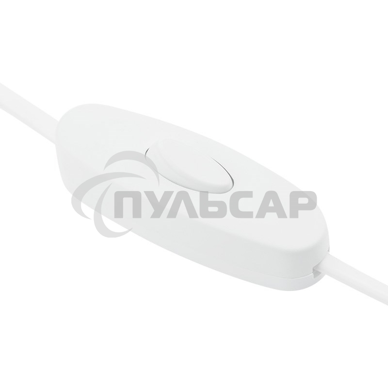 Шнур сетевой, вилка плоская с выключателем, без розетки, кабель 2x0.5 мм², длина 1,8 метра, 2.5 A, белый Rexant