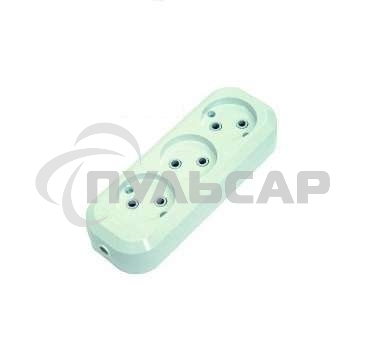 Колодка удлинителя 3 гнезда без заземления MAKEL MGP121