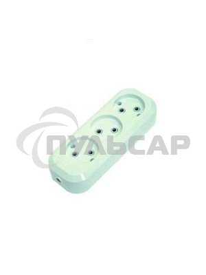 Колодка удлинителя 3 гнезда без заземления MAKEL MGP121