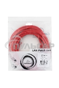 Патч-корд UTP Cablexpert кат.5e, 5м, литой, многожильный (красный)