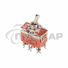 Тумблер 250V 15А (6c) ON-OFF-ON двухполюсныйRexant