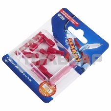 Клемма плоская Rexant, полностью изолированная гнездо - 5.6 мм, 0.5-1.5 мм², (РППи-м 1.5-(4.8) / FDFD1.25-187(8)), в упак. 10 шт.