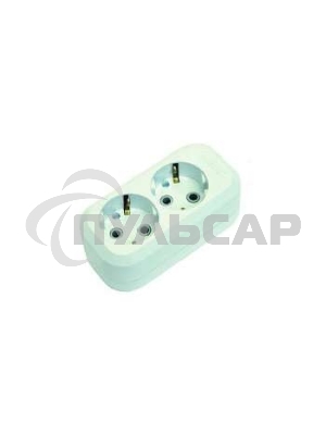 Колодка удлинителя 2 гнезда с заземлением MAKEL MGP111