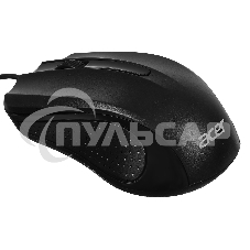 Мышь проводная Acer OMW010 черный, 1200 dpi, USB, кнопки - 3