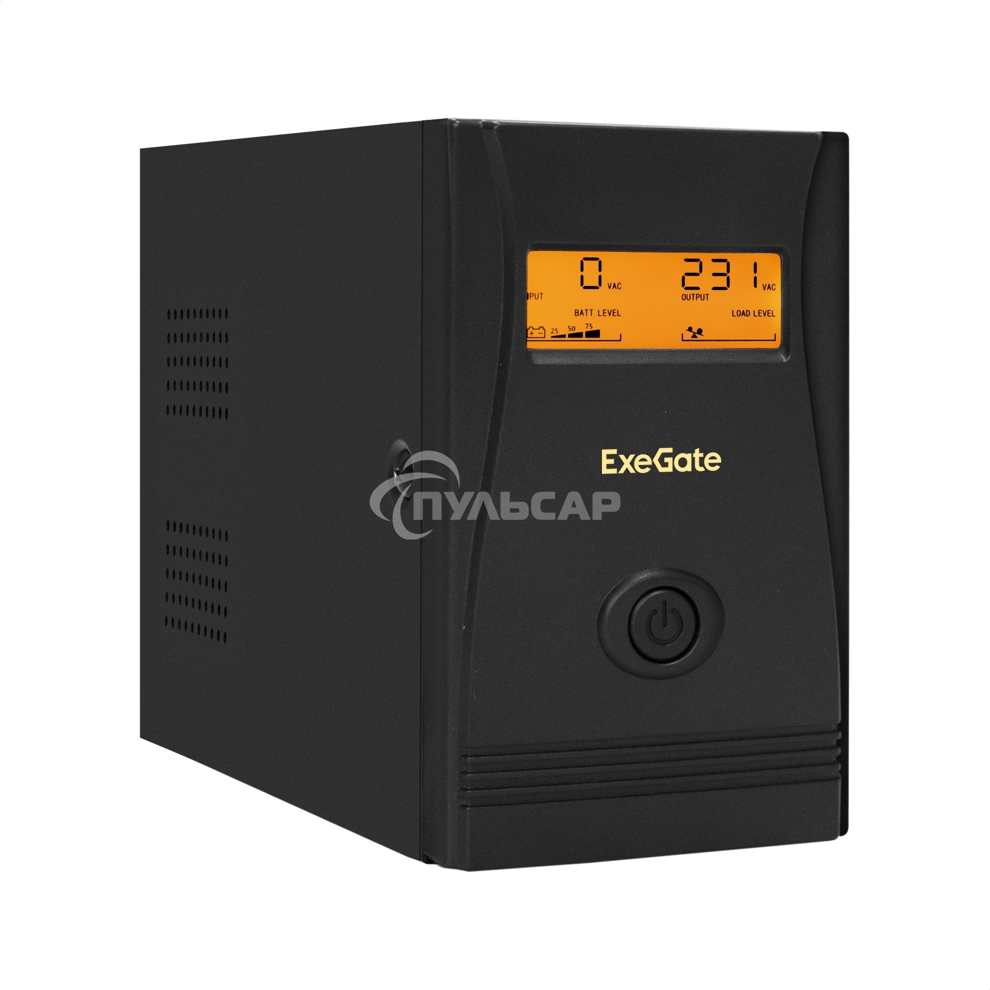 Источник бесперебойного питания ExeGate EX292775RUS Power Smart ULB-800.LCD.AVR.4C13 800VA/480W, LCD, AVR, 4*C13, металлический корпус, черный