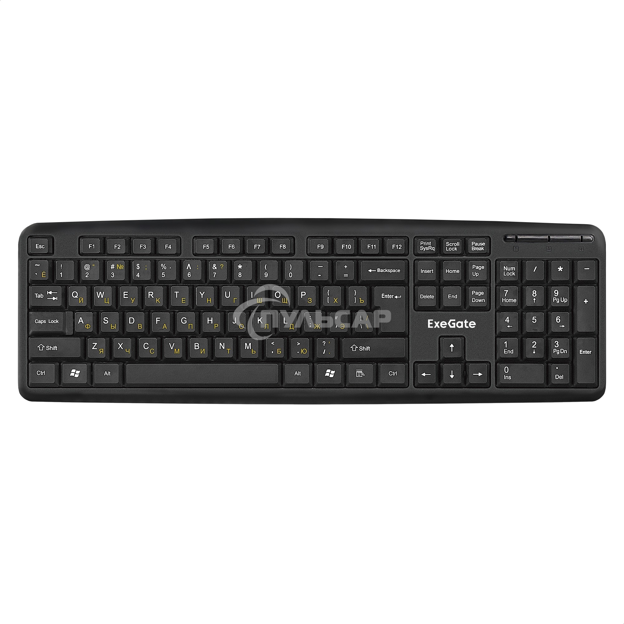 Клавиатура проводная ExeGate LY-331S (EX293971RUS), USB, черный